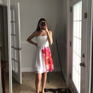 White floral dress